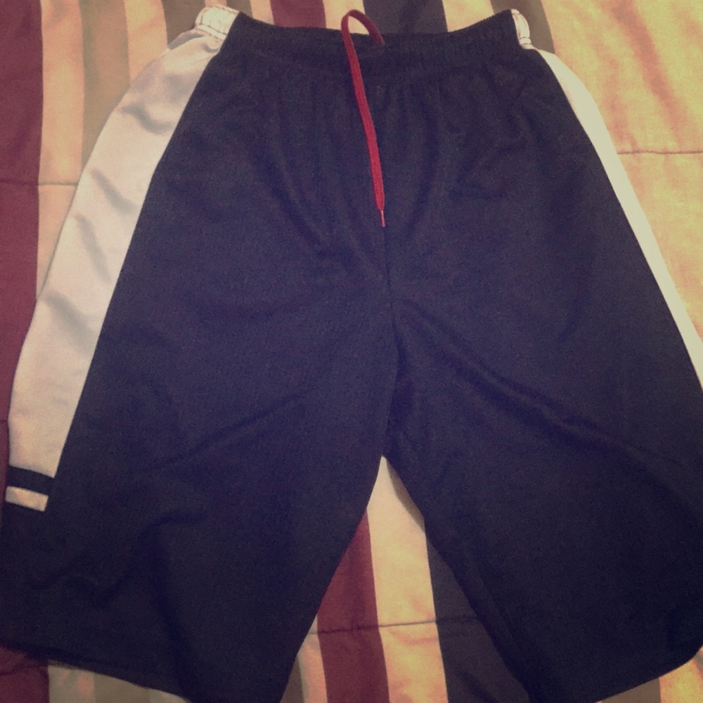 Nike shorts red black white